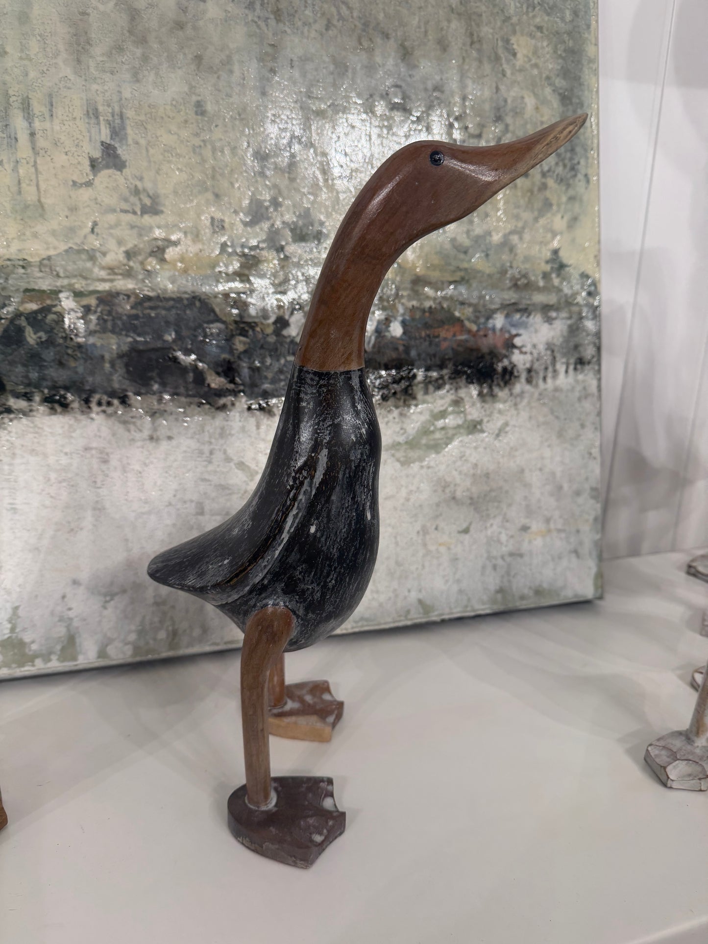 Black/Brown Wooden Duck