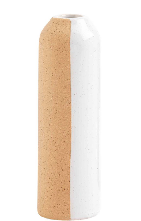 Vertical Terracotta Stem Vase