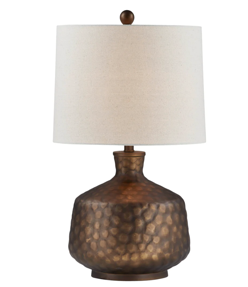 Bronze Hammered Lamp