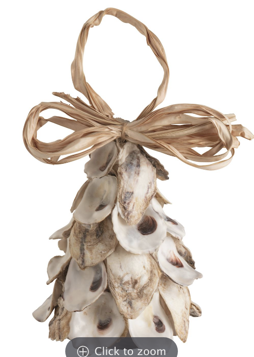 Natural Oyster Tree Light-Up Ornament