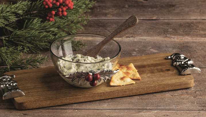 Holly Tidbit Bowl Set