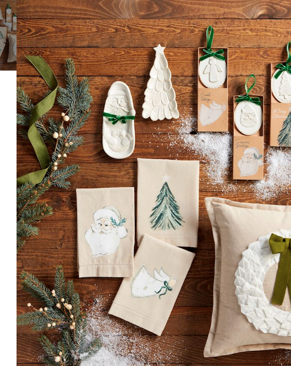 White Tree Painted Towel