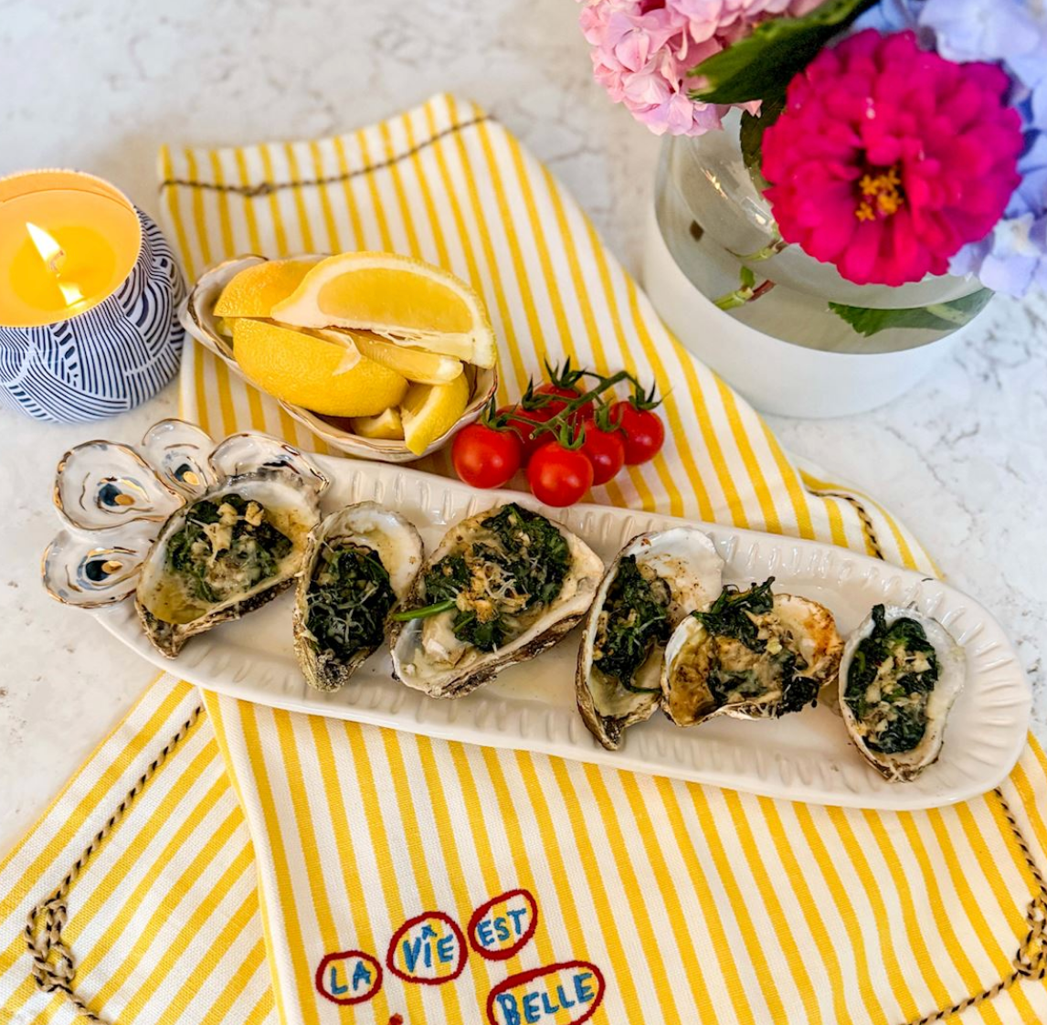 Oyster Tray & Dip Set