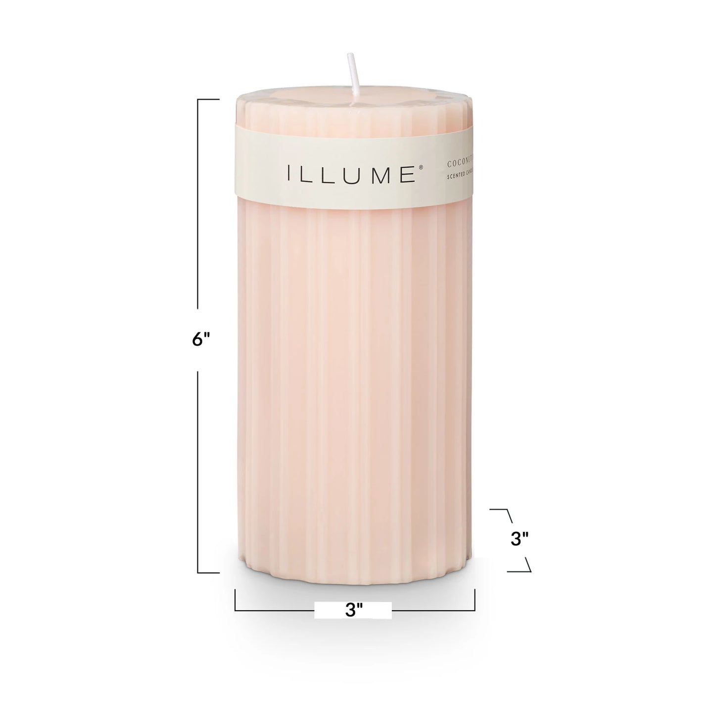 Coconut Milk Mango Medium Fragranced Pillar Candle