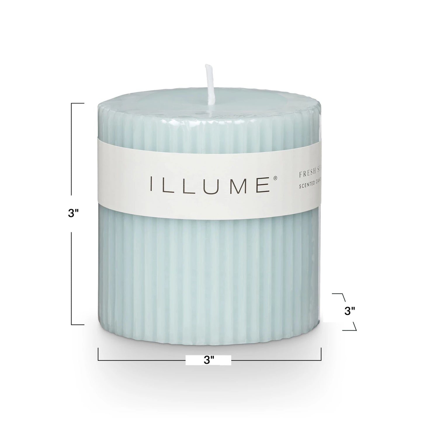 Fresh Sea Salt Small Fragranced Pillar Candle