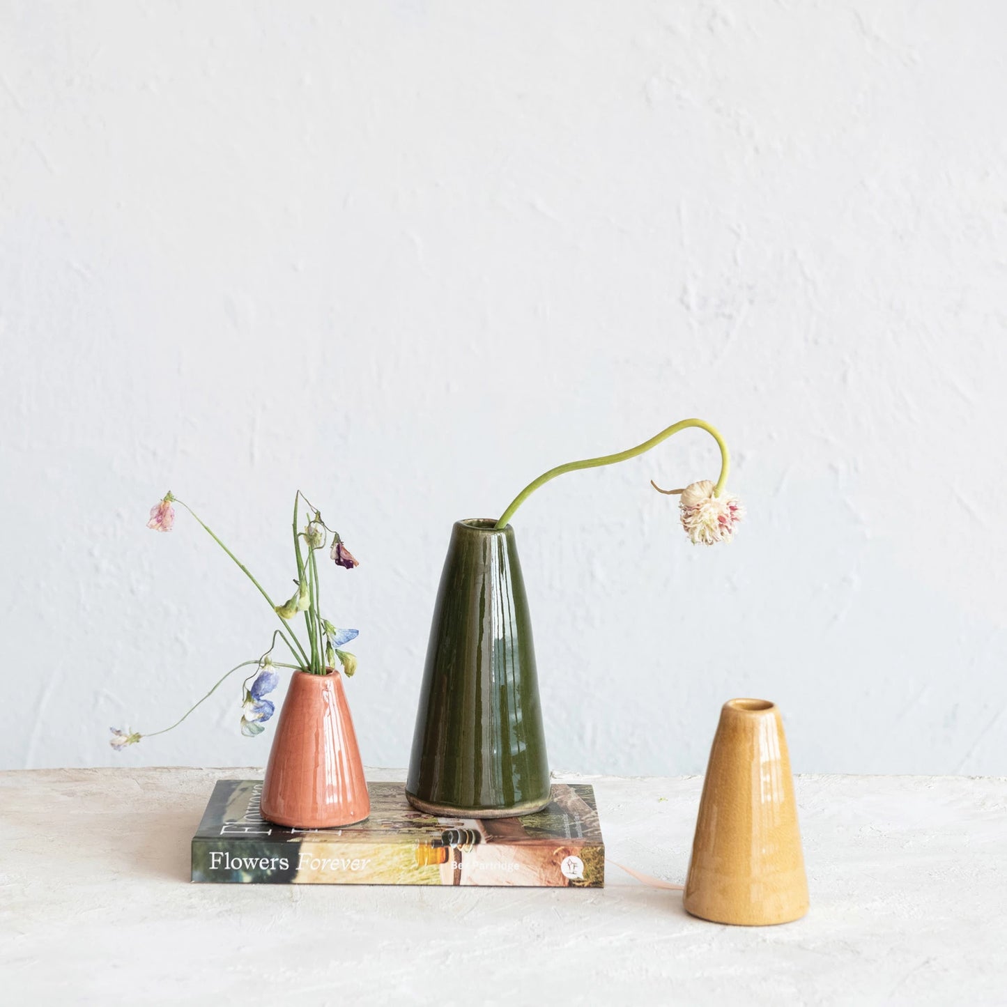 Terra-cotta Vase, Crackle Glaze