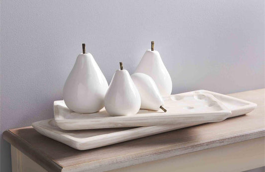 Large Ceramic Pear Sitters