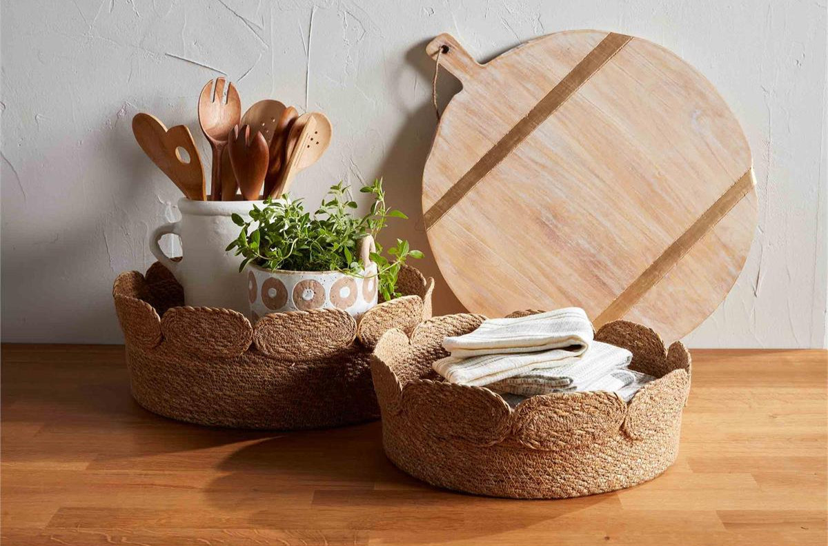 Scalloped Basket Set