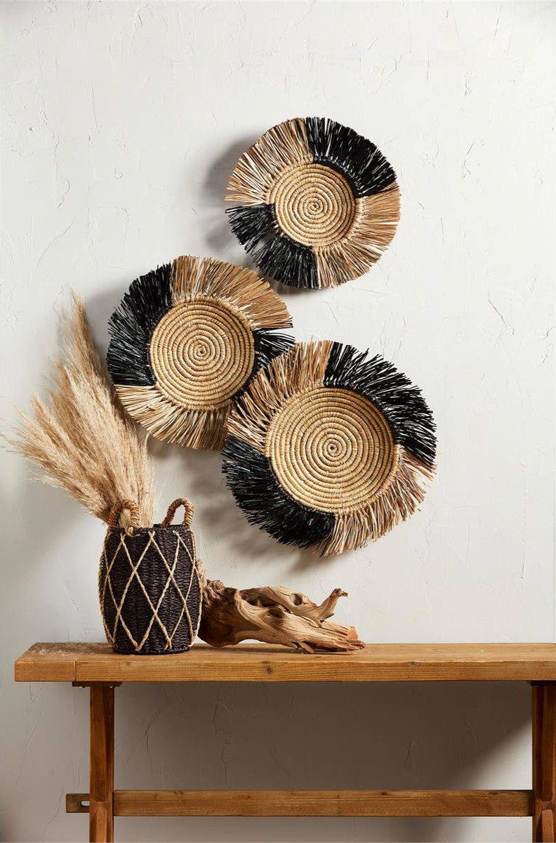 Fringe Wall Basket Set