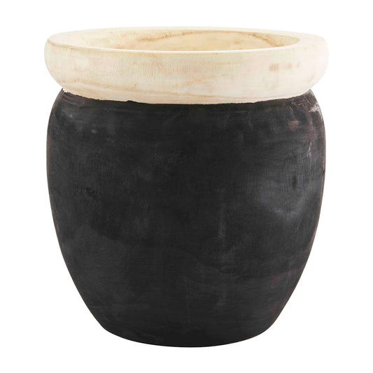 Black Two-Tone Pot