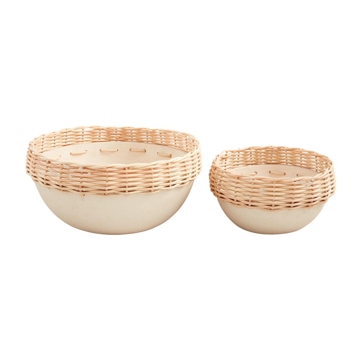 Rattan Rim Bowl Set