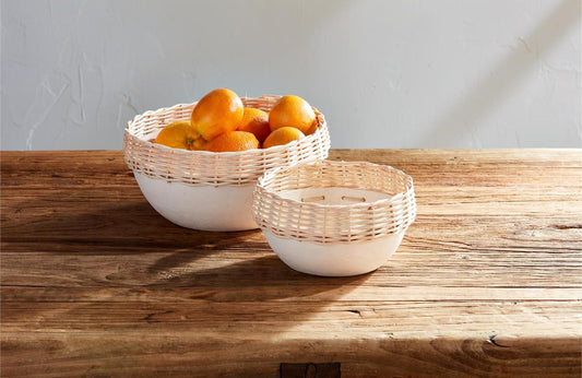 Rattan Rim Bowl Set