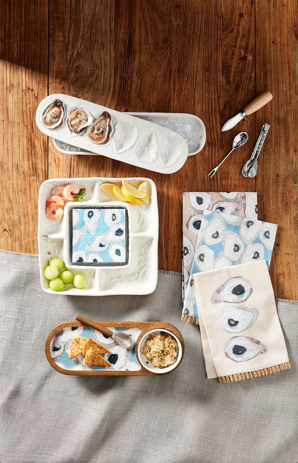 Oyster Tray & Dip Set