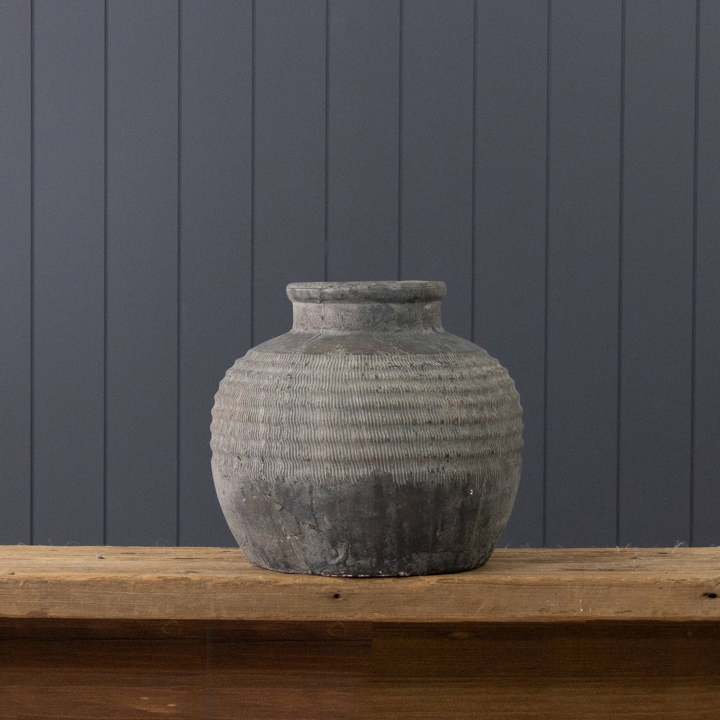 Round Terracotta Vase