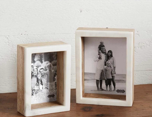 4 X 6 Wood Marble Shadow Frame