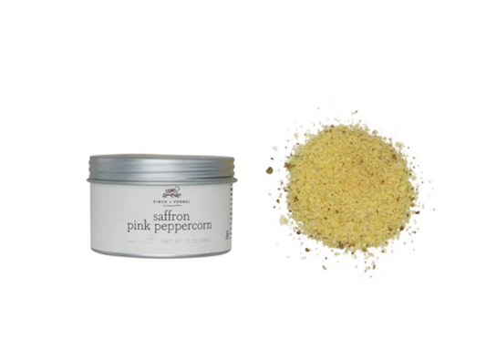 Saffron Pink Peppercorn Sea Salt