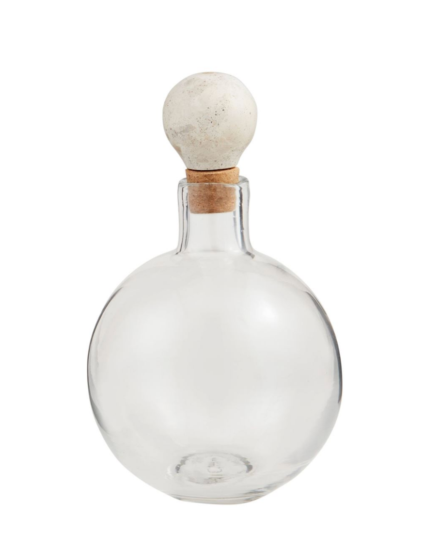 Short Marble Glass Decanter