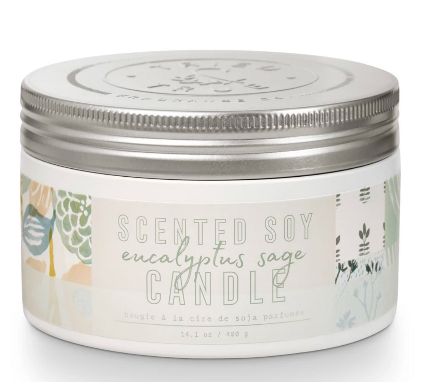 Eucalyptus & Sage Tried & True Large Tin SOY CANDLE