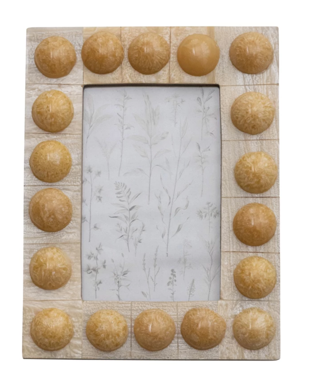 Handmade Marbled Resin Bobbin Photo Frame (For 4x6 Photo)