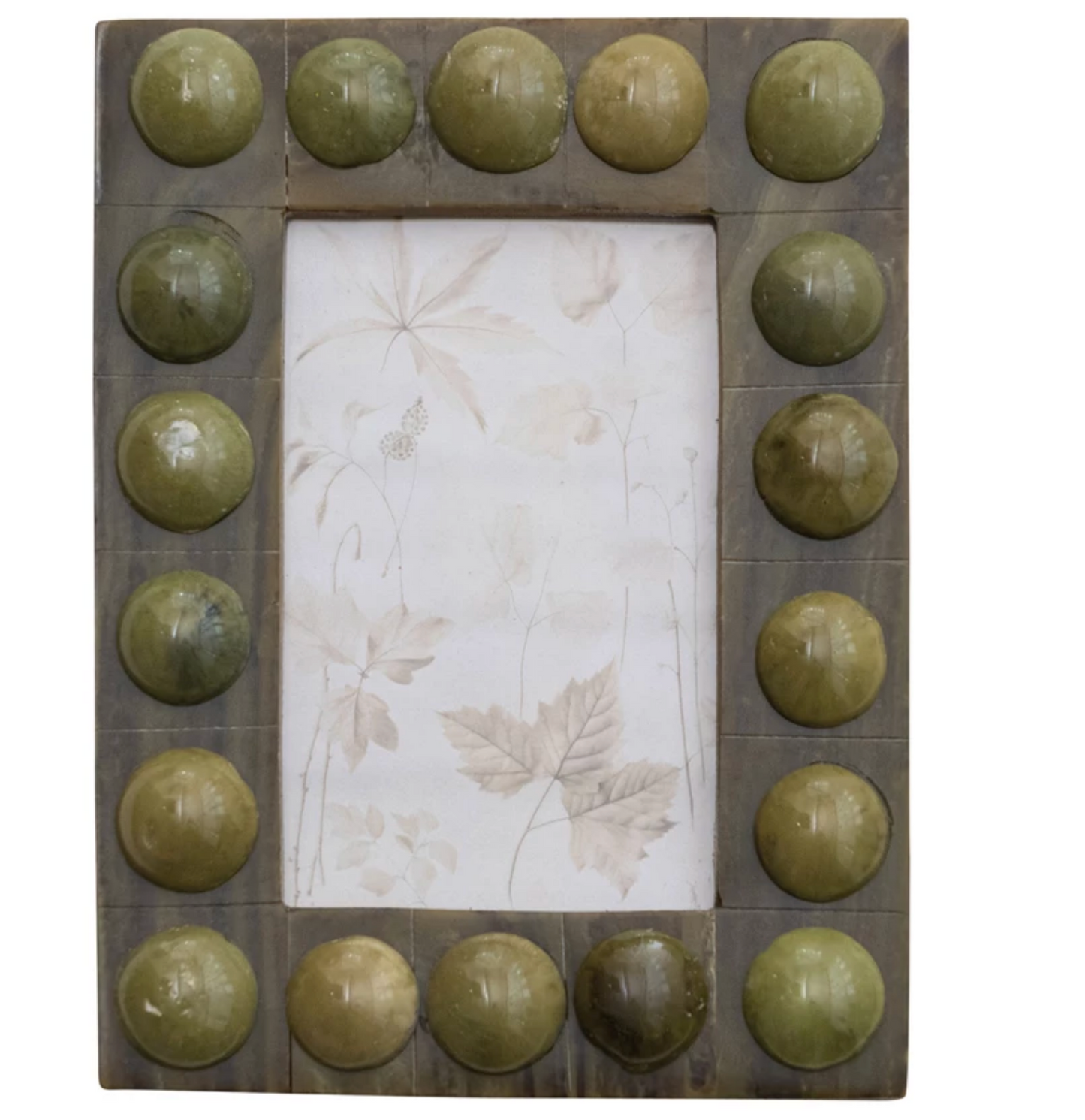 Handmade Marbled Resin Bobbin Photo Frame (For 4x6 Photo)