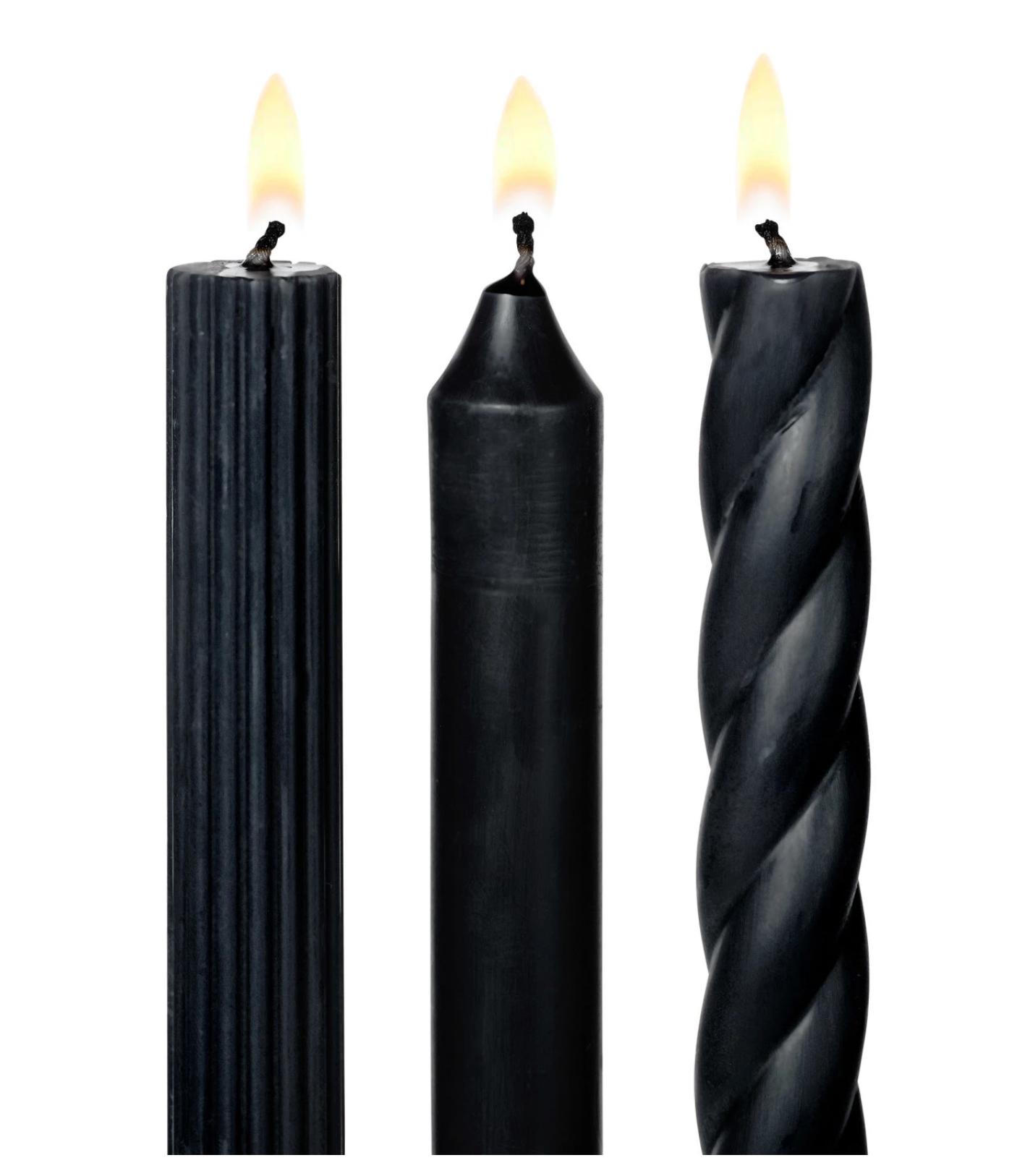 Assorted Candle Tapers BLACK