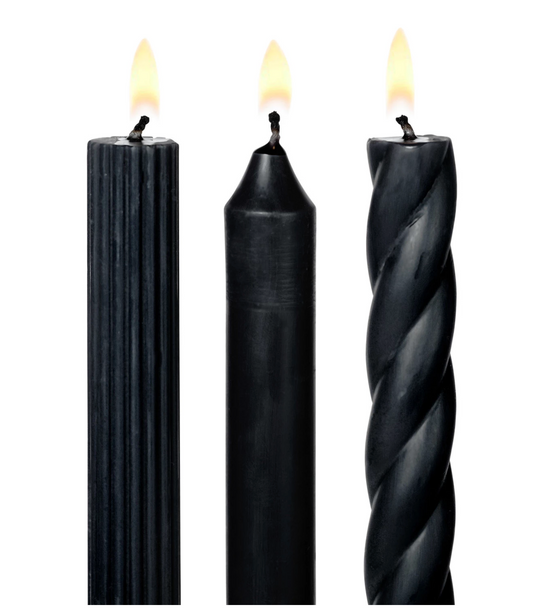 Assorted Candle Tapers BLACK