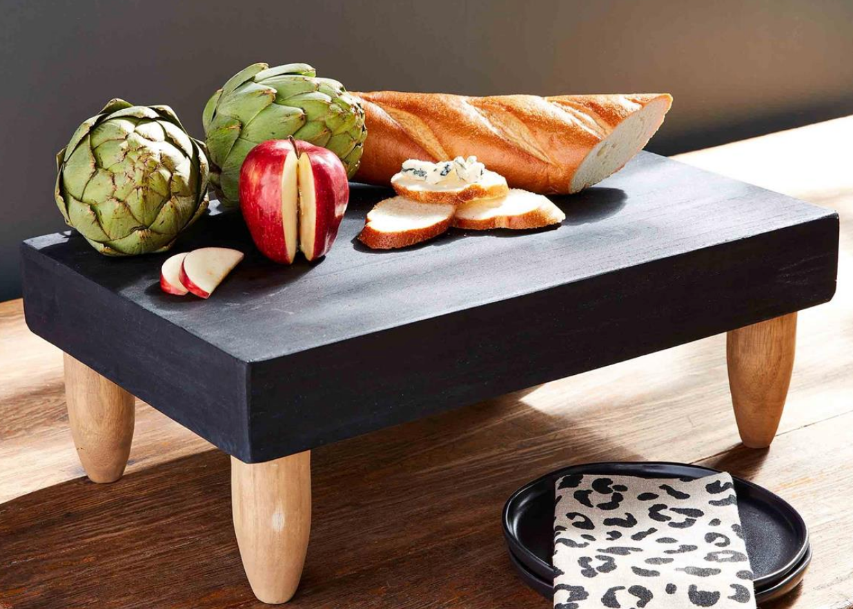 Black Footed Serving Board