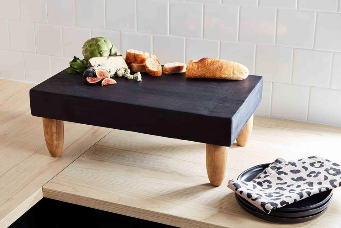 Black Footed Serving Board