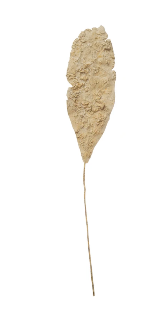 Faux Leaf, Plaster Finish