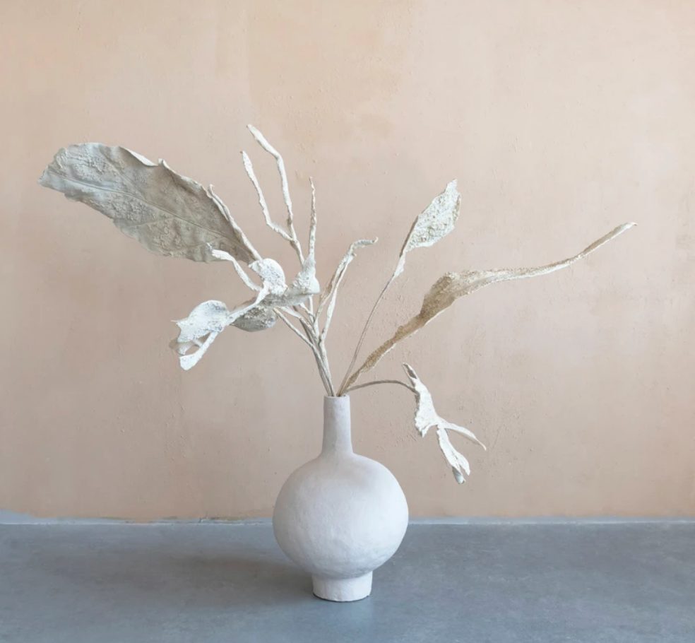 Faux Leaf, Plaster Finish