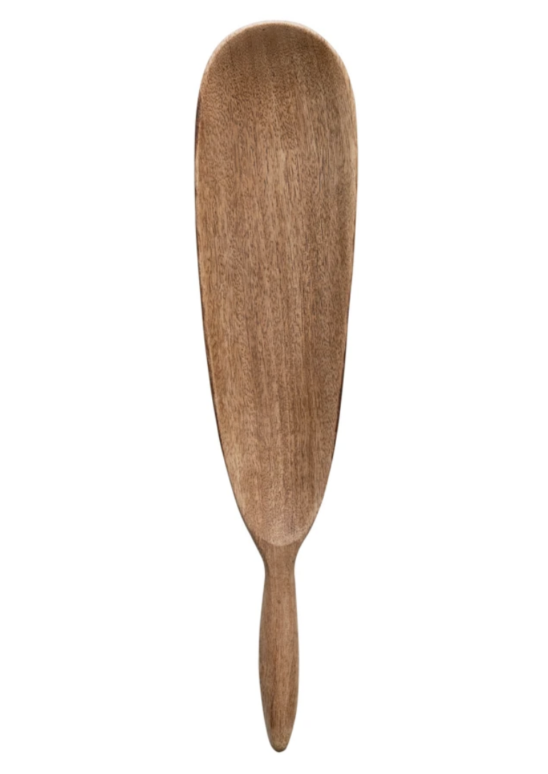 Mango Wood Serving Tray w/ Handle, Natural