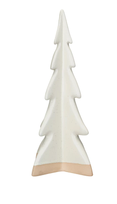 Stoneware Tree, Reactive Glaze, Cream Color & Unglazed (Each One Will Vary)