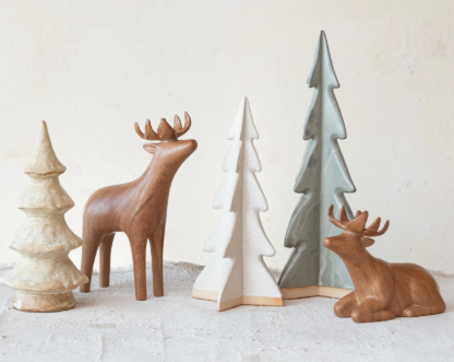 Stoneware Tree, Reactive Glaze (Each One Will Vary)
