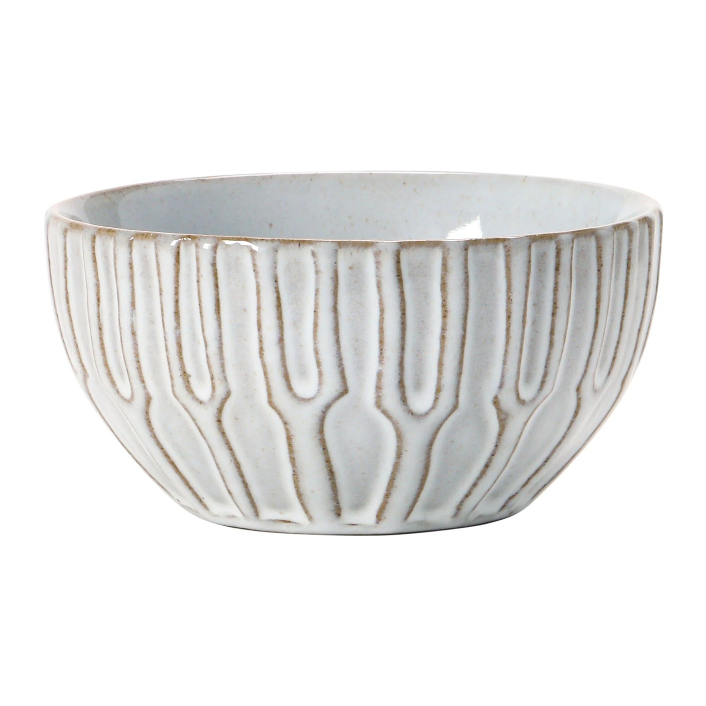 Debossed Stoneware Bowl, 4 Styles