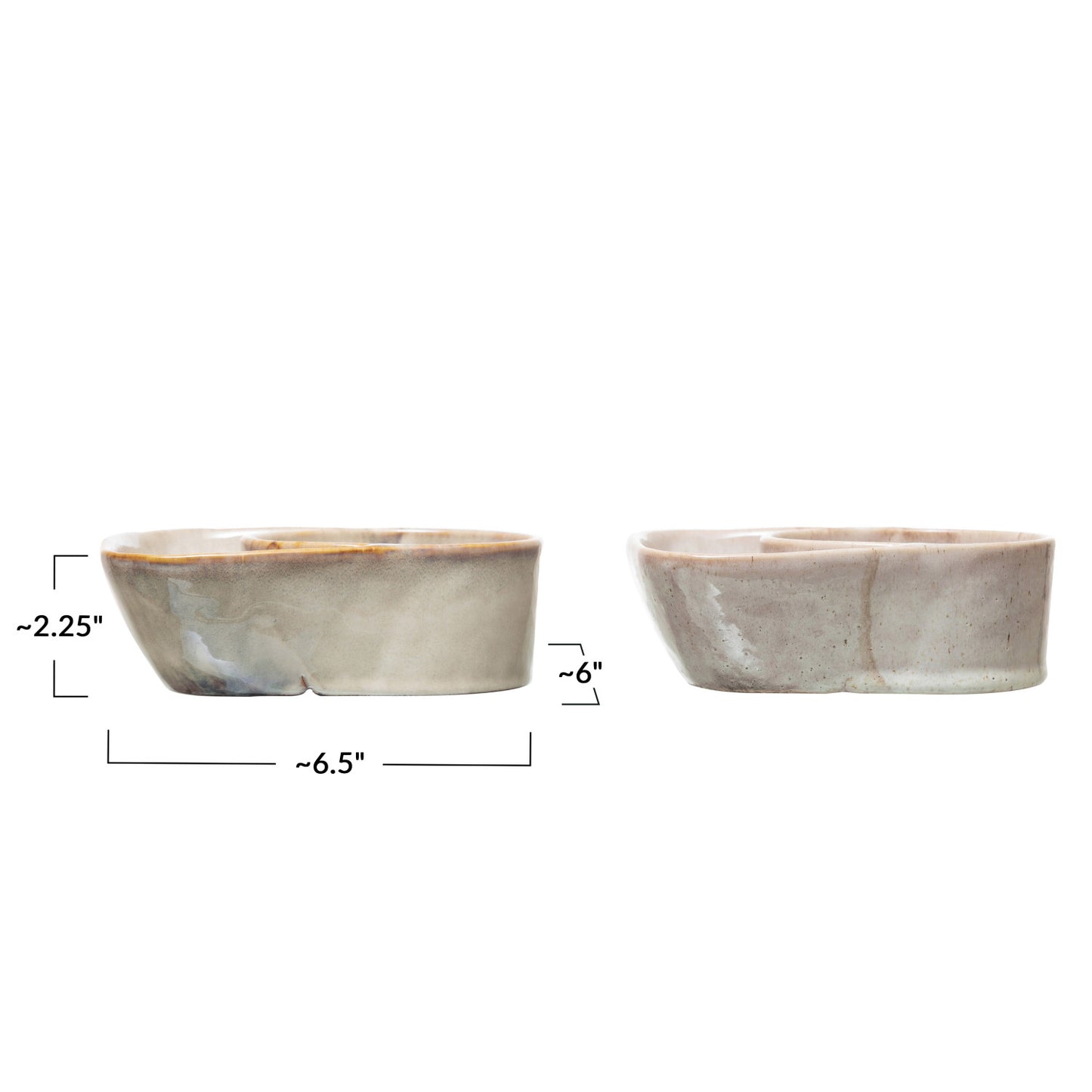 Stoneware Cracker and Soup Bowl, 2 Colors